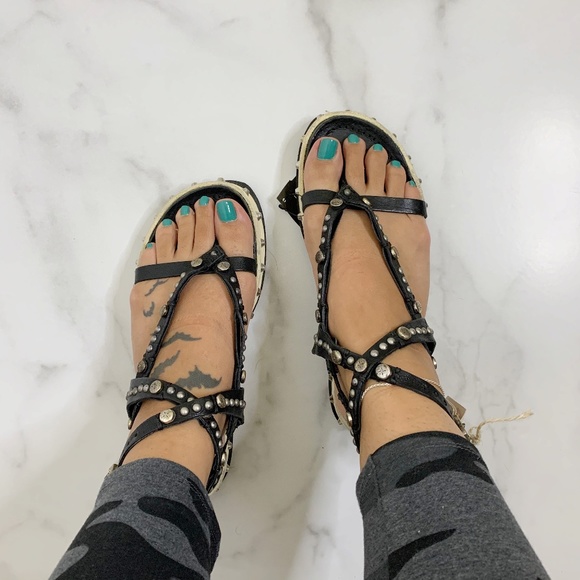AS 98 Shoes - NEW AS 98 Boho chunky studded gladiator sandals 38